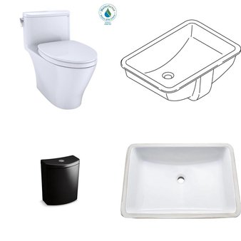 Pallet – 20 Pcs – Kitchen & Bath Fixtures, Hardware – Customer Returns – Toto, Kohler, ProFlo, TOTO USA