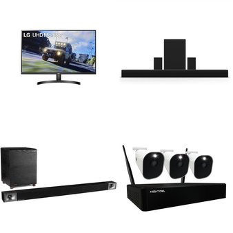 Pallet – 40 Pcs – Monitors, Audio Headsets, Speakers – Damaged / Missing Parts / Tested NOT WORKING – PDP, LG, MSI, Samsung
