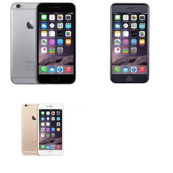 5 Pcs – Apple iPhone 6 – Refurbished (GRADE A – Unlocked) – Models: 3A021LL/A, MG502LL/A, MG4F2J/A