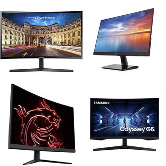 Pallet – 33 Pcs – Monitors – Damaged / Missing Parts / Tested NOT WORKING – Samsung, HP, MSI, ACER