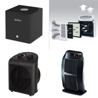 Pallet – 42 Pcs – Heaters, Humidifiers / De-Humidifiers – Customer Returns – Honeywell, SUN BEAM, Mainstay’s, Mainstays