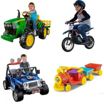 Pallet – 6 Pcs – Vehicles – Customer Returns – Razor, Power Wheels, Peg Perego, COCOMELON