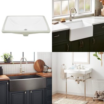 Pallet – 18 Pcs – Kitchen & Bath Fixtures, Hardware, Unsorted – Open Box Like New – Signature Hardware