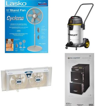 3 Pallets – 89 Pcs – Fans, Kitchen & Dining, Vacuums – Customer Returns – Lasko, bella, Stanley, Hyper Tough
