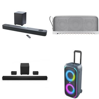Pallet – 13 Pcs – Speakers, Portable Speakers – Customer Returns – Onn, onn., VIZIO, JBL