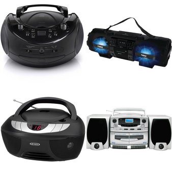 CLEARANCE! 43 Pcs – Boomboxes – Customer Returns – Onn, Craig Electronics, Jensen, SUPERSONIC
