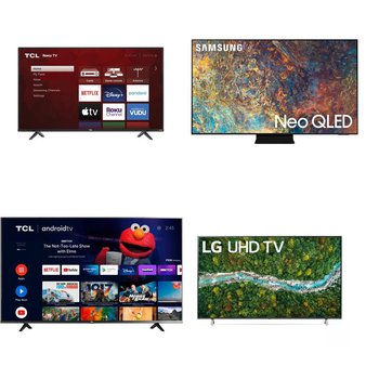 12 Pcs – LED/LCD TVs – Refurbished (GRADE A) – TCL, Samsung, VIZIO, LG
