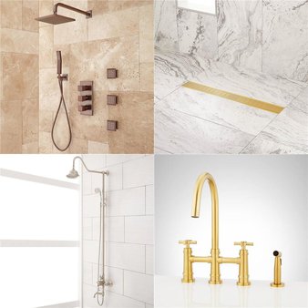 Flash Sale! Truckload – 26 Pallets – 1538 Pcs – Hardware, Unsorted, Bath, Kitchen & Dining – Customer Returns – Signature Hardware, Ozark Trail, Miseno, Hyper Tough