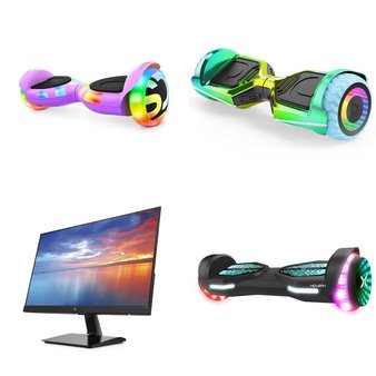 Pallet – 50 Pcs – Powered, Monitors, Speakers – Damaged / Missing Parts / Tested NOT WORKING – Hover-1, Jetson, HP, GOTRAX