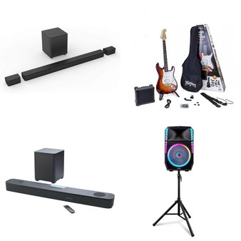 6 Pallets – 160 Pcs – Speakers, Powered, Portable Speakers, CD Players, Turntables – Customer Returns – Philips, onn., VIZIO, inMusic Brands