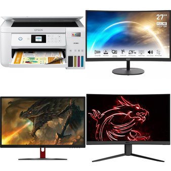 Pallet – 22 Pcs – Monitors, Inkjet – Open Box Customer Returns – HP, ACER, MSI, Onn