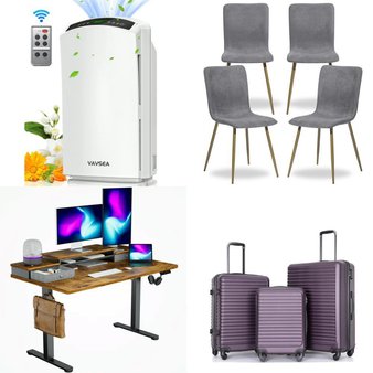 Pallet – 13 Pcs – Luggage, Office, TV Stands, Wall Mounts & Entertainment Centers, Deep Fryers – Customer Returns – Tripcomp, Bestier, COSORI, HAIOOU
