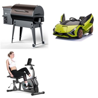 Pallet – 4 Pcs – Unsorted, Vehicles, Grills & Outdoor Cooking, Exercise & Fitness – Customer Returns – Hikiddo, KingChii, MaxKare