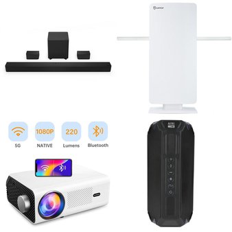 Pallet – 44 Pcs – Portable Speakers, Projector, Accessories, Speakers – Customer Returns – Antop, Altec Lansing, onn., RCA