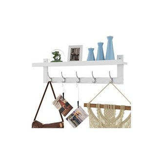 AMAZON CLEARANCE! Pallet – 125 Pcs – HOMFA Bamboo Entryway Wall Shelf Hanging Shelf 29 in L, Wall-Mounted Coat Hook Rack – Easy to install – Brand New – Retail Ready