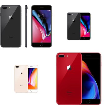 6 Pcs – Apple iPhone 8 Plus – Refurbished (GRADE A – Unlocked) – Models: MQ8T2LL/A, MQ8V2LL/A, MQ8D2LL/A – TF, MRTC2LL/A