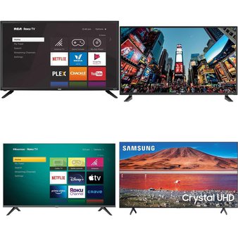 1 Pallet – 16 Pcs – TVs – Tested Not Working (Cracked Display) – onn., RCA, Samsung, HISENSE