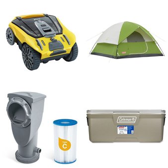 Pallet – 7 Pcs – Camping & Hiking, Pools & Water Fun – Customer Returns – Coleman, Funsicle, POOLELF
