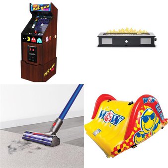 Pallet – 16 Pcs – Decor, Fireplaces, Automotive Accessories, Game Room – Damaged / Missing Parts / Tested NOT WORKING – Wallbeyond, EverStart, Keurig, ARCADE1up