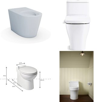 6 Pallets – 63 Pcs – Hardware, Kitchen & Bath Fixtures – Customer Returns – Kohler, Toto, Saniflo, TOTO USA