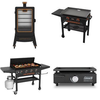 Pallet – 7 Pcs – Grills & Outdoor Cooking – Customer Returns – Blackstone, Coleman, Expert Grill, Dansons