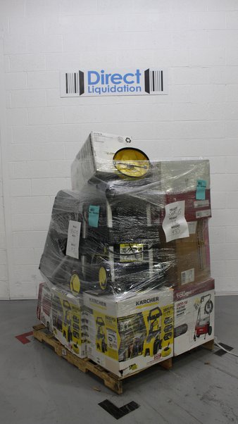 Pallet – 16 Pcs – General Merchandise – Pressure Washers, Power Tools – Customer Returns – Hyper Tough, Karcher, Shop-Vac
