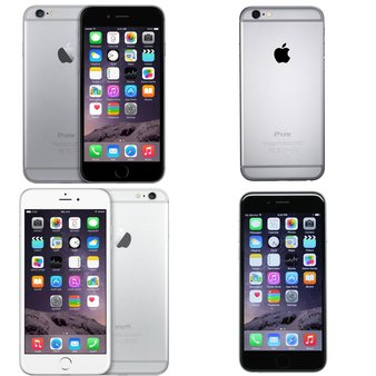 5 Pcs – Apple iPhone 6 – Refurbished (GRADE A – Unlocked) – Models: 3A021LL/A, A1549, MG4P2LL/A, MG4W2LL/ARW