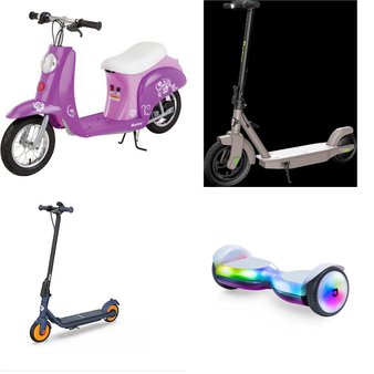 CLEARANCE! 2 Pallets – 30 Pcs – Powered, Not Powered – Customer Returns – Razor, Segway, Jetson, Hover-1