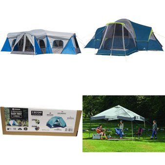 Pallet – 18 Pcs – Camping & Hiking, Hunting – Customer Returns – Ozark Trail, Quechua, Wildgame Innovations – BA Products, Coleman