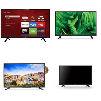 Clearance! 19 Pcs – LED/LCD TVs (32″) – Refurbished (GRADE A – No Remote, No Stand) – TCL, SCEPTRE, VIZIO, Onn