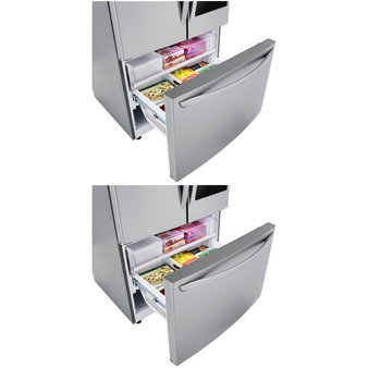 2 Pcs – Refrigerators – Open Box Like New, Like New – LG, Samsung