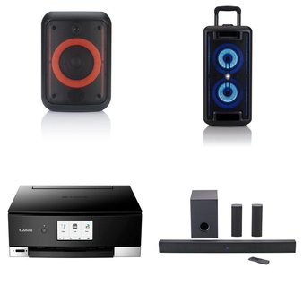 Pallet – 33 Pcs – Portable Speakers, All-In-One – Customer Returns – Onn, Canon