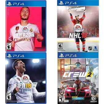 75 Pcs – Sony Video Games – New, Like New, Used – FIFA 20 Standard Edition (PS4), FIFA 18 Standard Edition (PlayStation 4), NHL 16 (PS4), FIFA 16 (PS3)