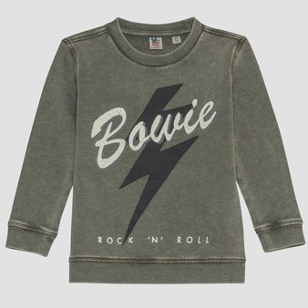 100 Pcs – Junk Food Boys’ David Bowie Sweatshirt, 18M, Green – New – Retail Ready
