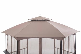28 Pcs – Sunjoy D-GZ076PST-D-PK Accessory Canopy Replament For Gazebo Item – New Damaged Box, Like New, New – Retail Ready
