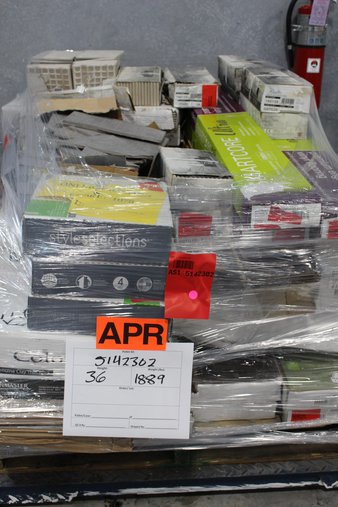 Clearance! Pallet – 194 Pcs – Hardware – Brand New – Retail Ready – Stainmaster, Style Selections, GBI Tile & Stone, Del Conca Rialto