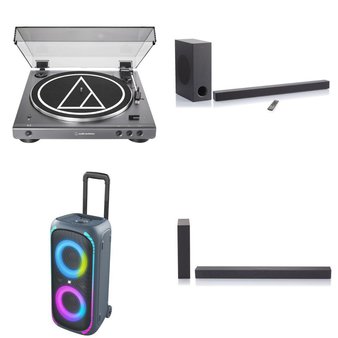 Pallet – 27 Pcs – Speakers, Portable Speakers, Accessories, CD Players, Turntables – Customer Returns – onn., JBL, Onn, Jasco