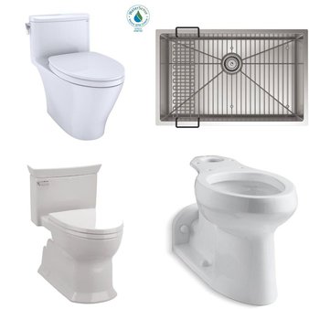 Pallet – 18 Pcs – Hardware, Kitchen & Bath Fixtures, Womens, Unsorted – Untested Customer Returns – Kohler, Signature Hardware, DURAVIT USA,, Toto