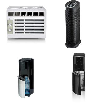 Pallet – 8 Pcs – Air Conditioners, Bar Refrigerators & Water Coolers – Customer Returns – Midea, Primo, Honeywell, Oster