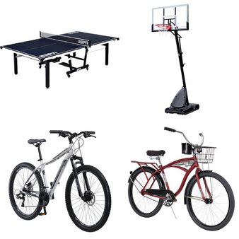 6 Pallets – 50 Pcs – Cycling & Bicycles, Exercise & Fitness, Game Room – Overstock – Huffy, BalanceFrom, Kent Bicycles, Kent