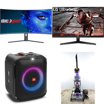 Pallet – 30 Pcs – Monitors, Vacuums, Powered, Humidifiers / De-Humidifiers – Customer Returns – RockJam, Bionaire, Bissell, onn.