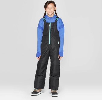 60 Pcs – C9 Champion Girls’ Snow Bib – Black L – New – Retail Ready