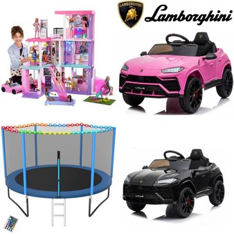 CLEARANCE! Pallet – 12 Pcs – Patio, Vehicles, Dolls, Trampolines – Customer Returns – LACOO, UHOMEPRO, Mattel, YORIN