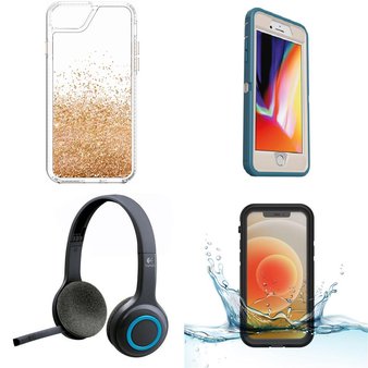 CLEARANCE! Pallet – 116 Pcs – Cases, Over Ear Headphones, Other, Power Adapters & Chargers – Customer Returns – Fellowes, Logitech, Onn, OtterBox