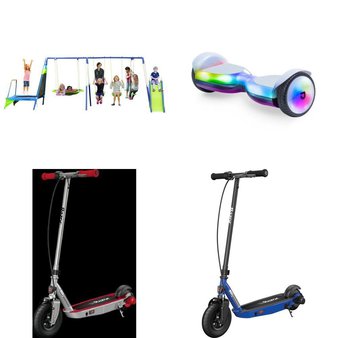 Pallet – 12 Pcs – Powered, Unsorted, Not Powered, Outdoor Play – Customer Returns – Razor, Jetson, Sharkwheel, Sportspower