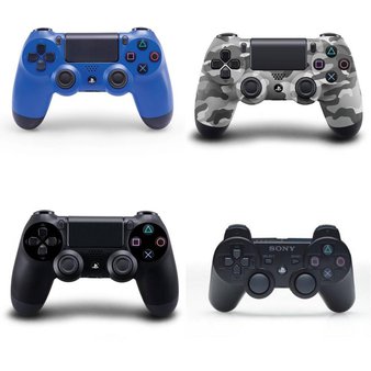 20 Pcs – Refurbished Sony Video Game Controllers (GRADE A) – Models: CUH-ZCT1U 02, 10052, 99004 – Dual Shock 3 Controller – Black, 1427441-01