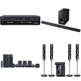 Pallet – 39 Pcs – Home Audio & Theater – Customer Returns – RCA, Samsung, Sanyo, Edison Professional