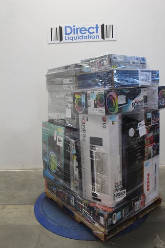 Pallet – 25 Pcs – Monitors, Speakers, Powered – Customer Returns – HP, Jetson, Ion, VIZIO