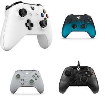 31 Pcs – Microsoft Xbox Controllers – Refurbished (GRADE A) – Models: TF5-00001, WL3-00006, Xbox Wireless Controller – Ocean Shadow Special Ed, 048-065-NA