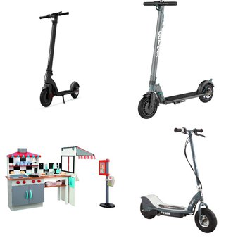 12 Pallets – 167 Pcs – Powered, Vehicles, Trains & RC, Outdoor Play, Trampolines – Customer Returns – Razor, Razor Power Core, New Bright, Jetson